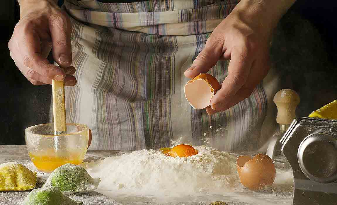 Pasta made fresh at the Pasta Amore restaurant